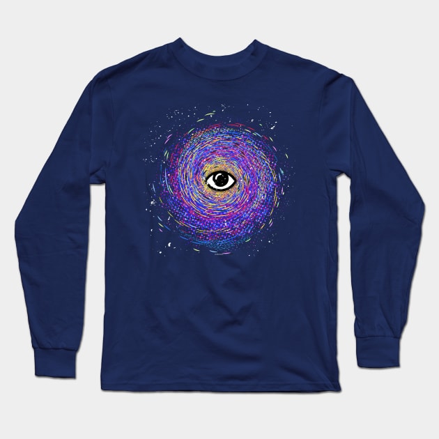 Flow Fields Sprial Long Sleeve T-Shirt by Mikewirthart